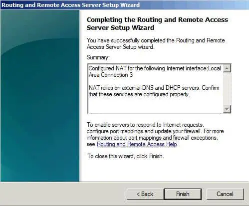 Habilitación de NAT en Windows Servidor 2008 R2
