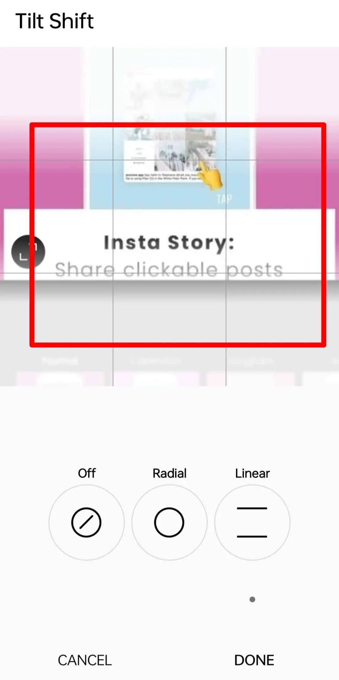 Cómo desenfocar una imagen en Instagram?