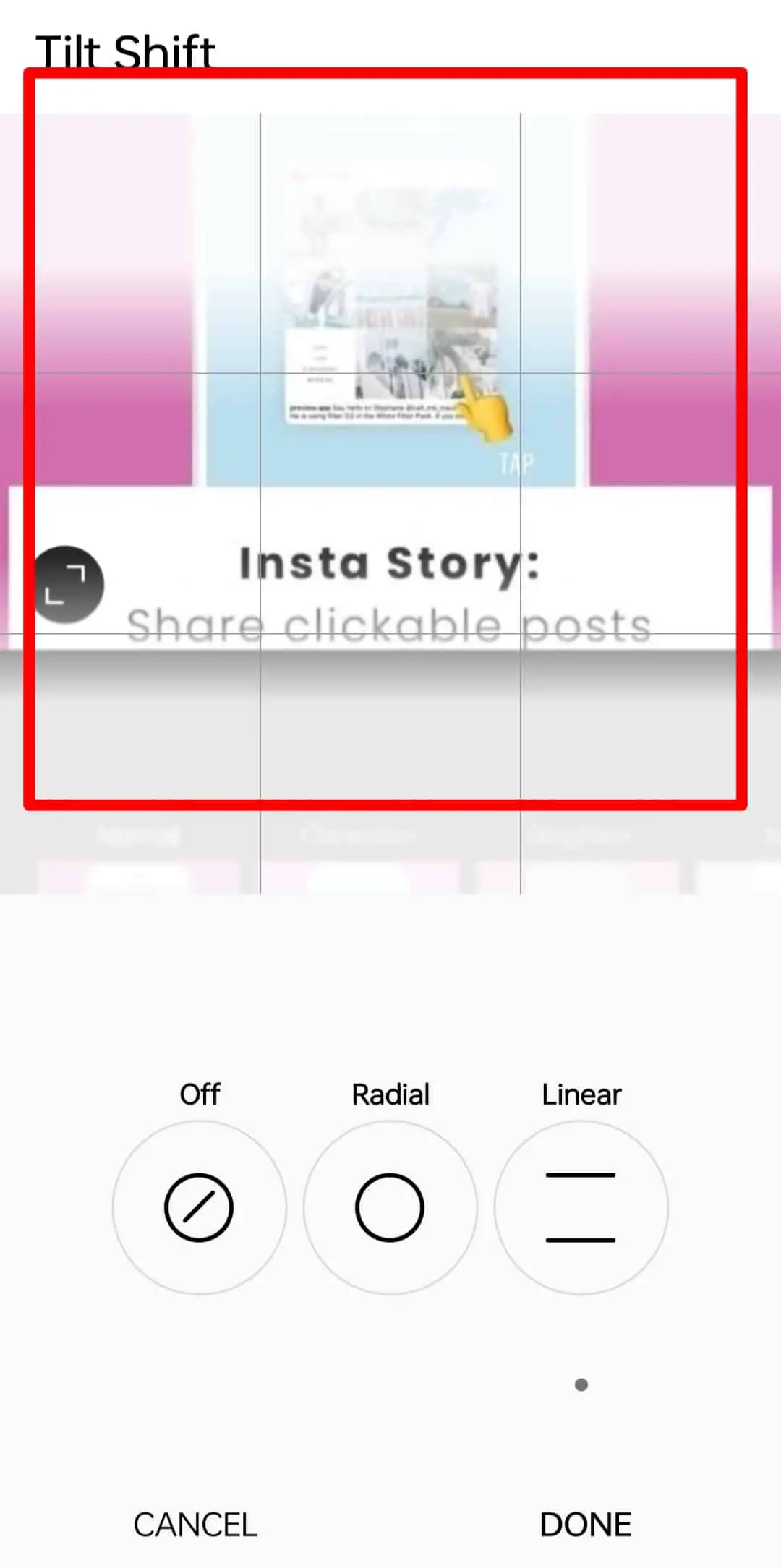 Cómo desenfocar una imagen en Instagram?