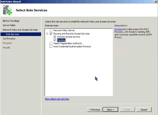 Habilitación del enrutamiento LAN en Windows Servidor 2008 R2