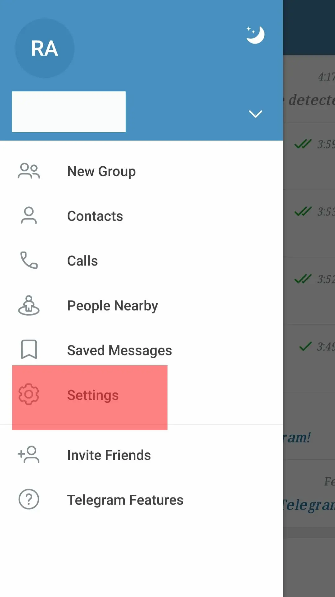 ¿Qué significa el punto verde en Telegram?