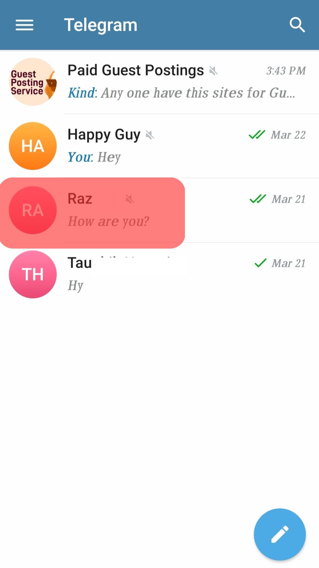 Cómo reenviar mensajes en Telegram Sin nombre del remitente