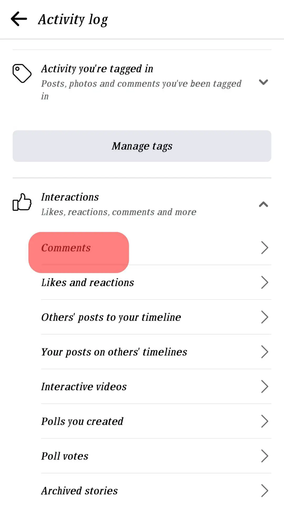 ¿Cómo ver tus comentarios en Facebook?