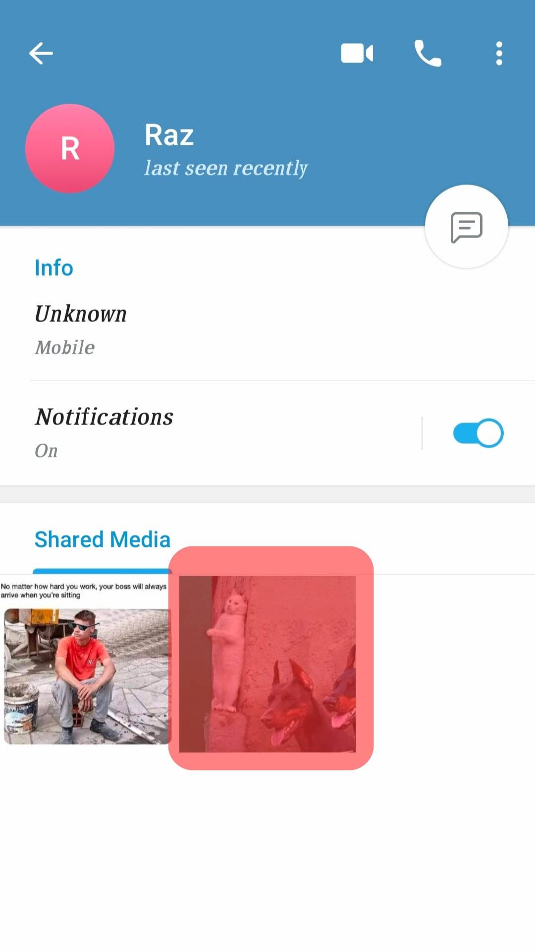 Hace Telegram ¿Notificar cuando guardas una foto?