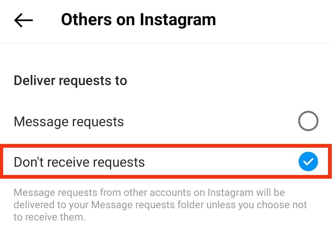 Cómo desactivar los DM Instagram?