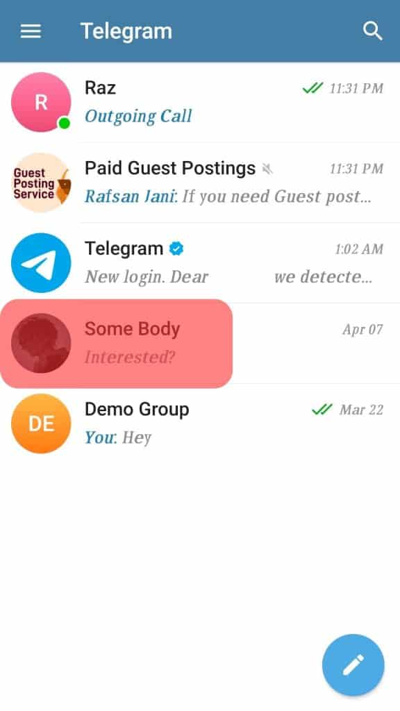 Cómo atrapar a alguien engañando Telegram