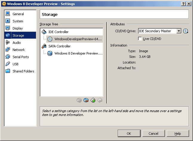 Configuración de Oracle VirtualBox para Windows 8
