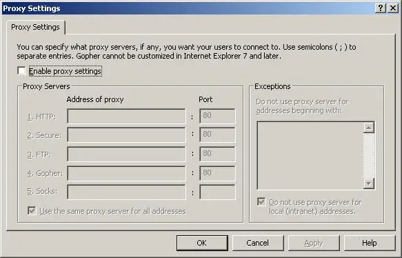 Cómo configurar los ajustes de proxy en Internet Explorer