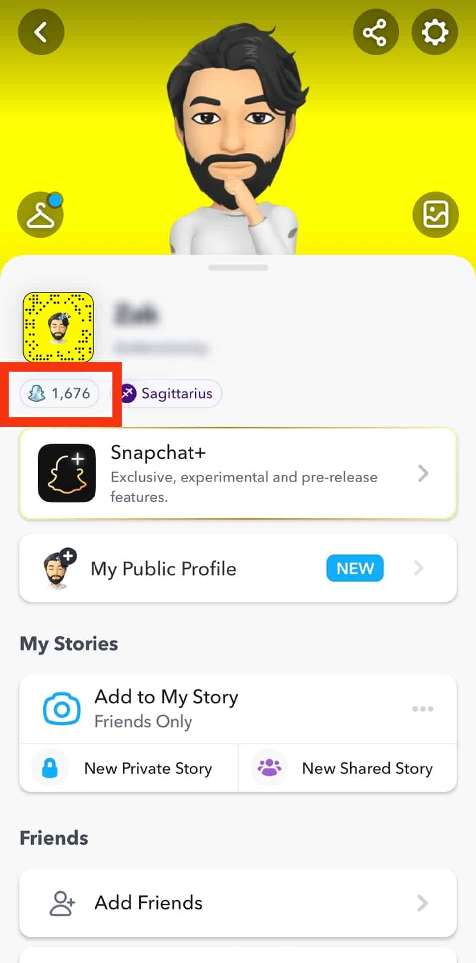 Como revisar Snapchat Puntaje