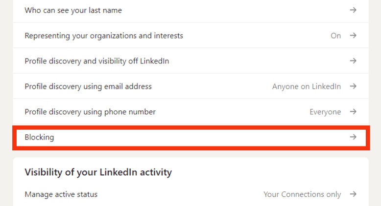 Cómo desbloquear a alguien en LinkedIn