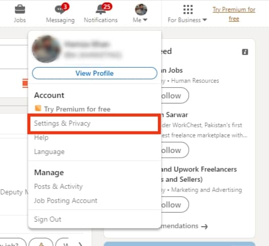 Hace LinkedIn Notificar cuando vea un perfil
