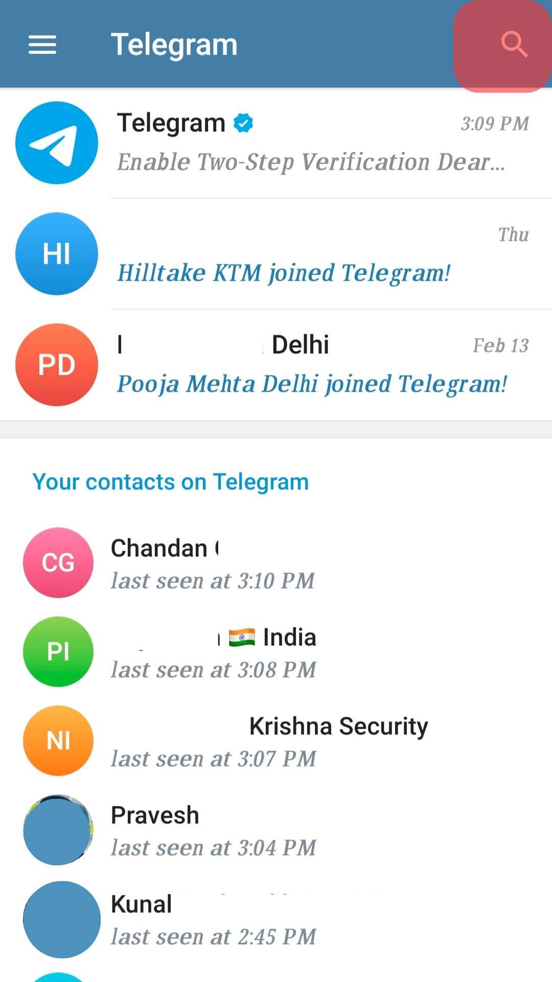 Hace Telegram ¿Notificar cuando te unes a un grupo?