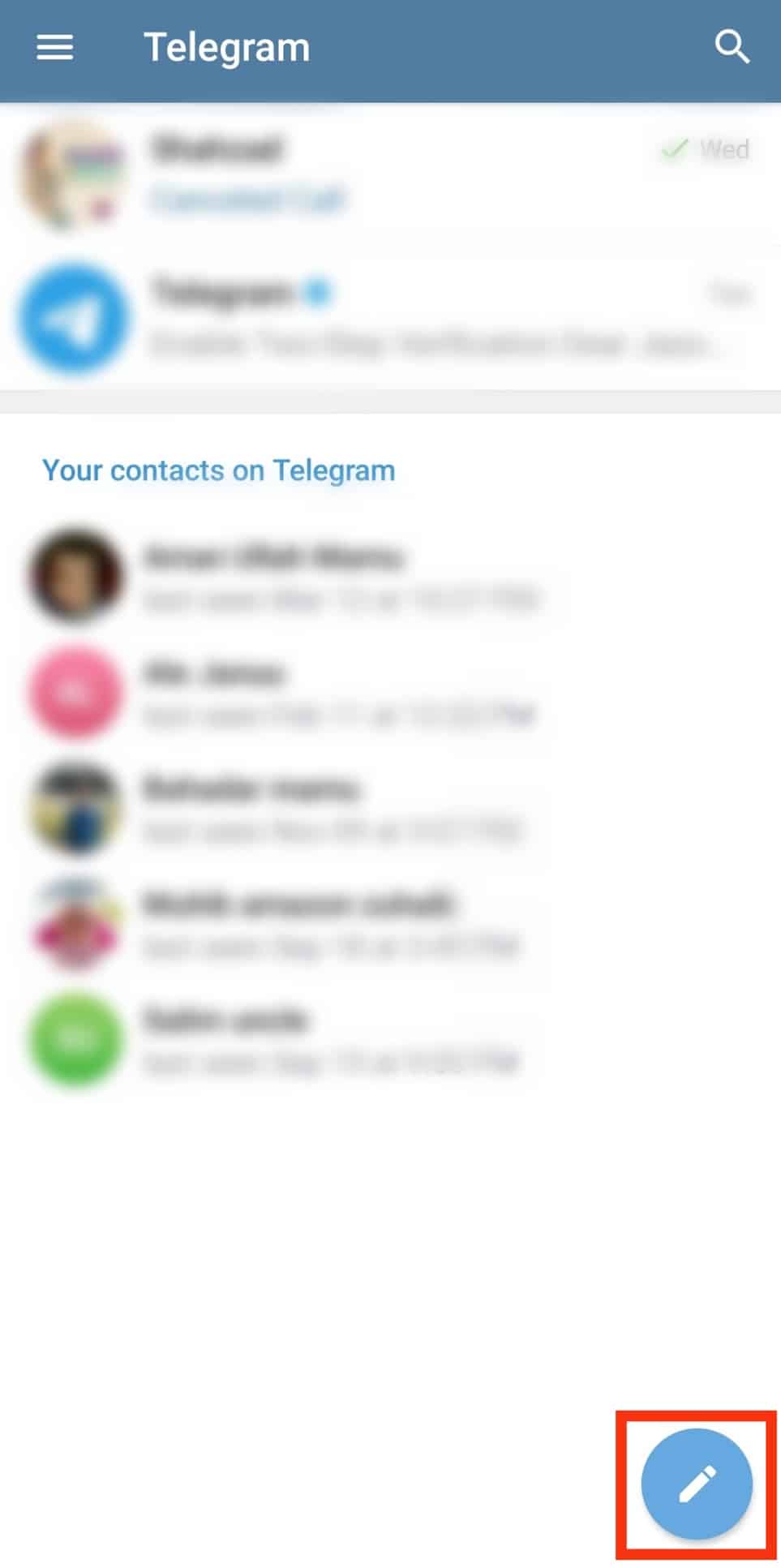Cómo seguir a alguien en Telegram?