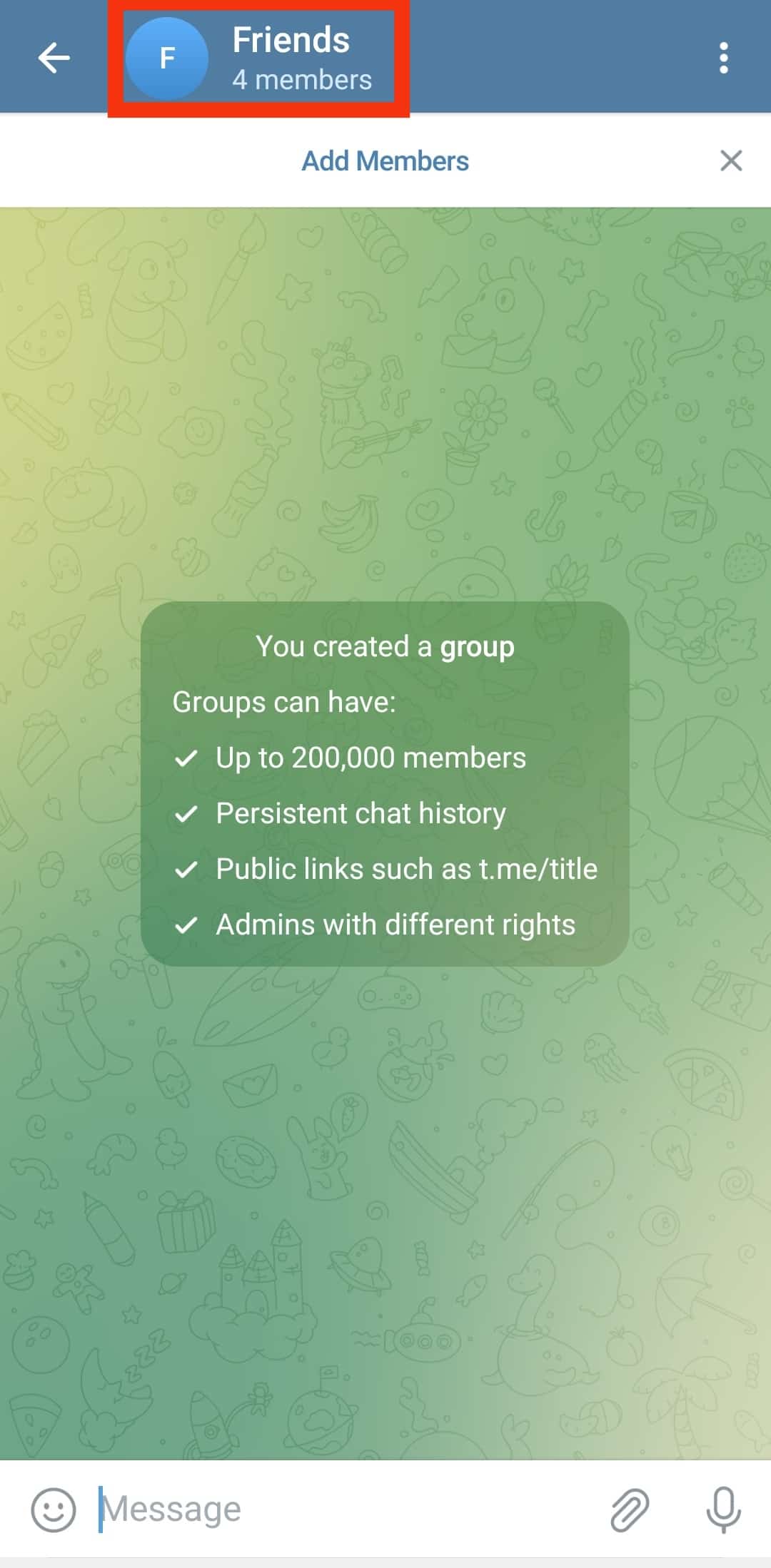 Cómo crear un enlace en Telegram