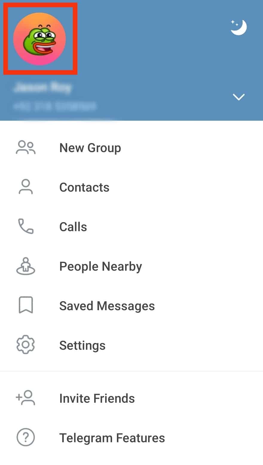 Como guardar Telegram Foto de perfil