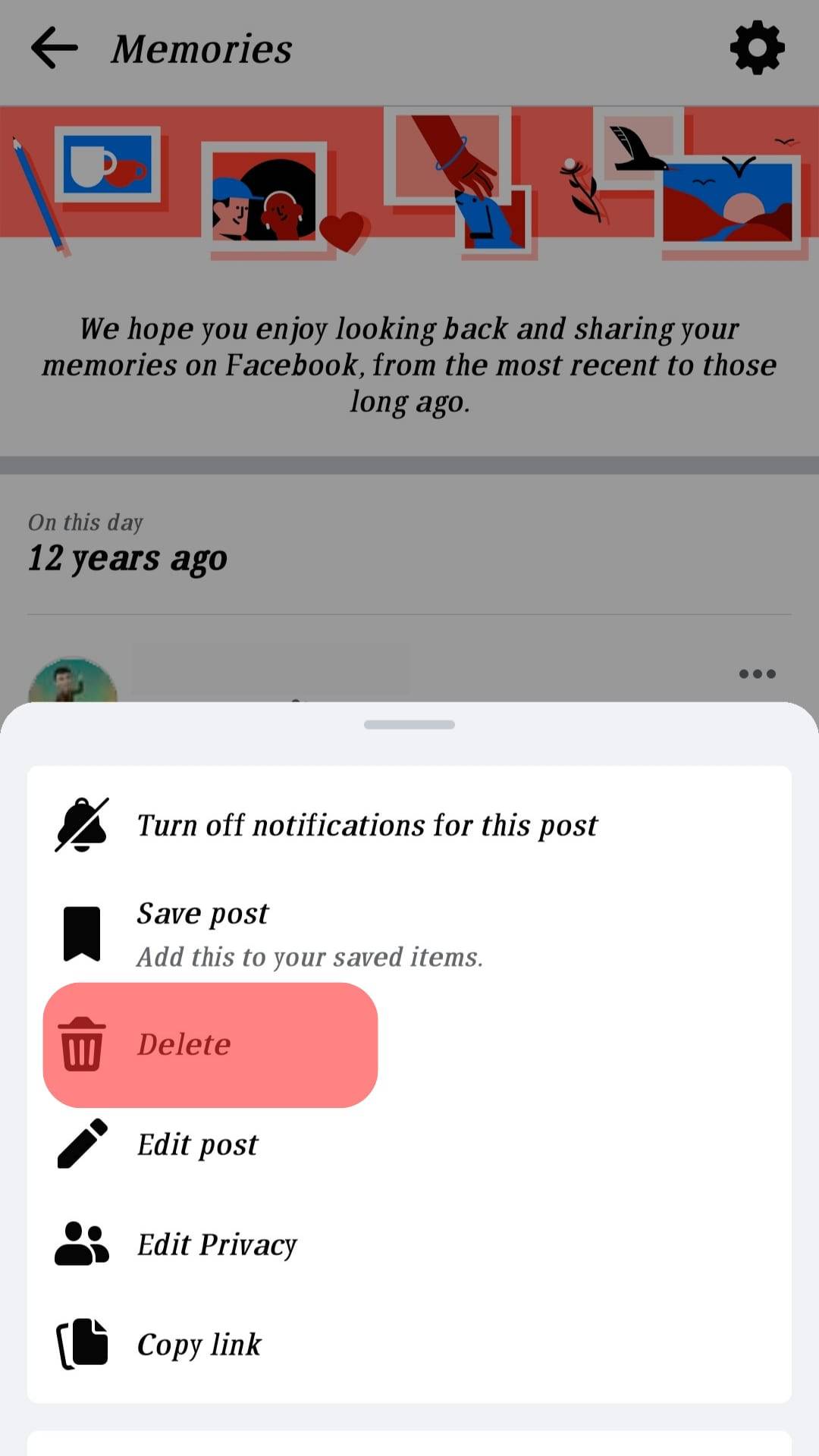 Cómo compartir recuerdos en Facebook