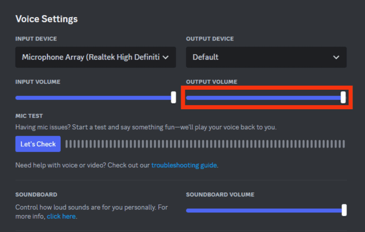 Cómo arreglar el sonido bajo en Discord?