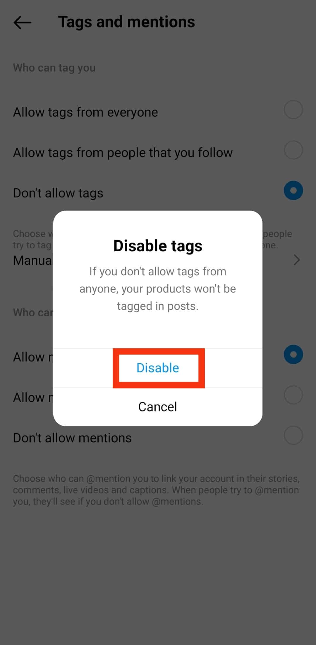 Cómo bloquear etiquetas en Instagram?