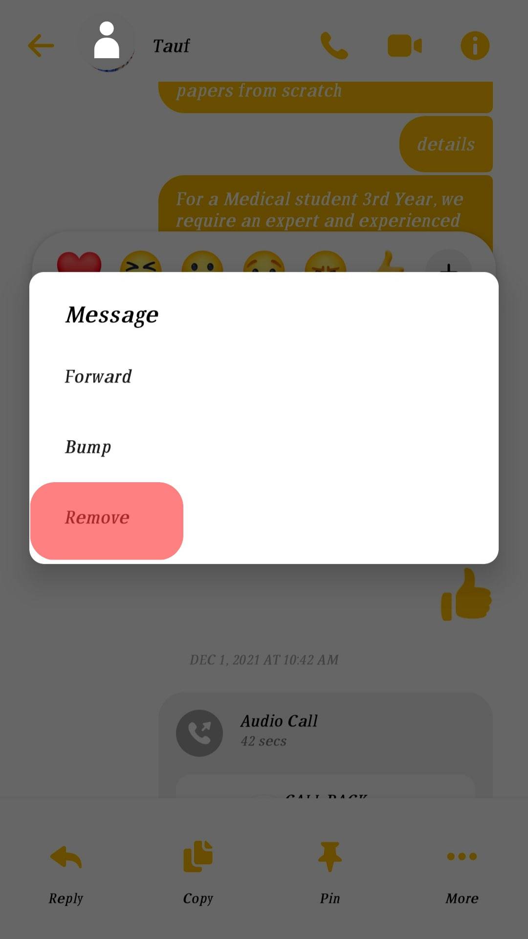¿Por qué no puedo eliminar mensajes en Messenger?