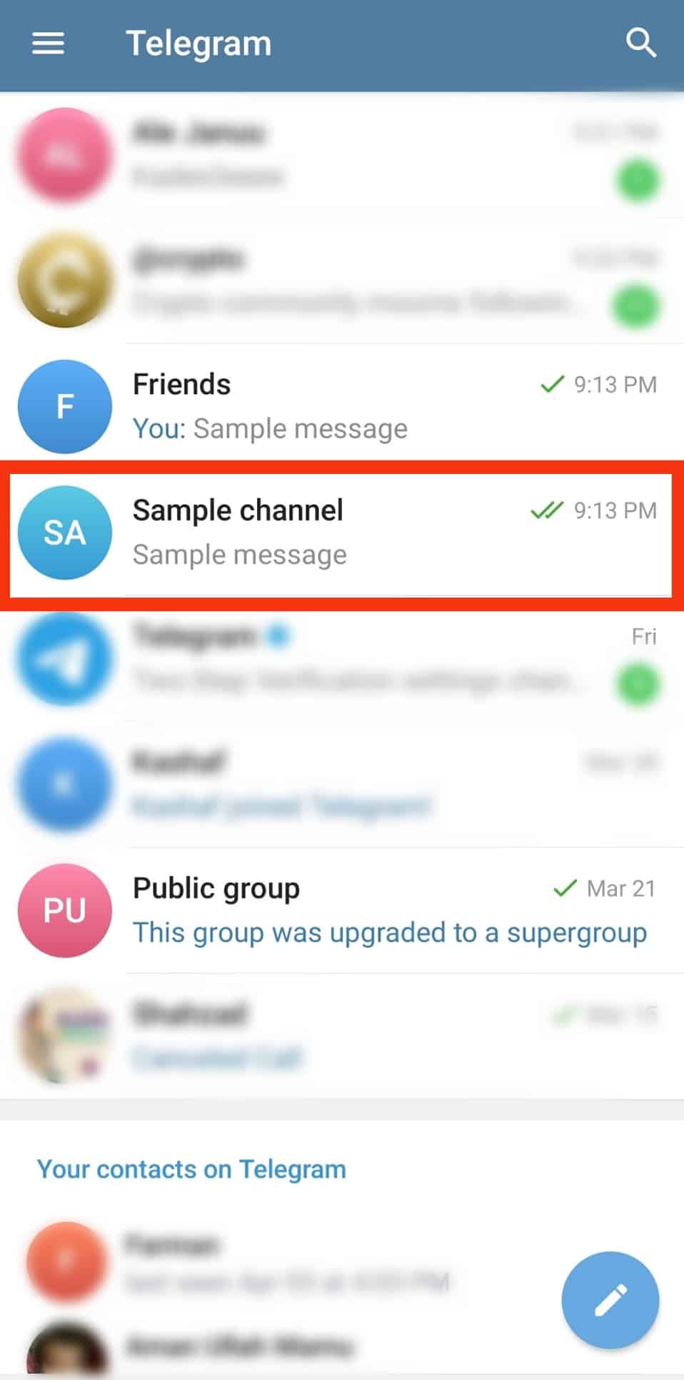Cómo hacer Telegram Canal de solo lectura