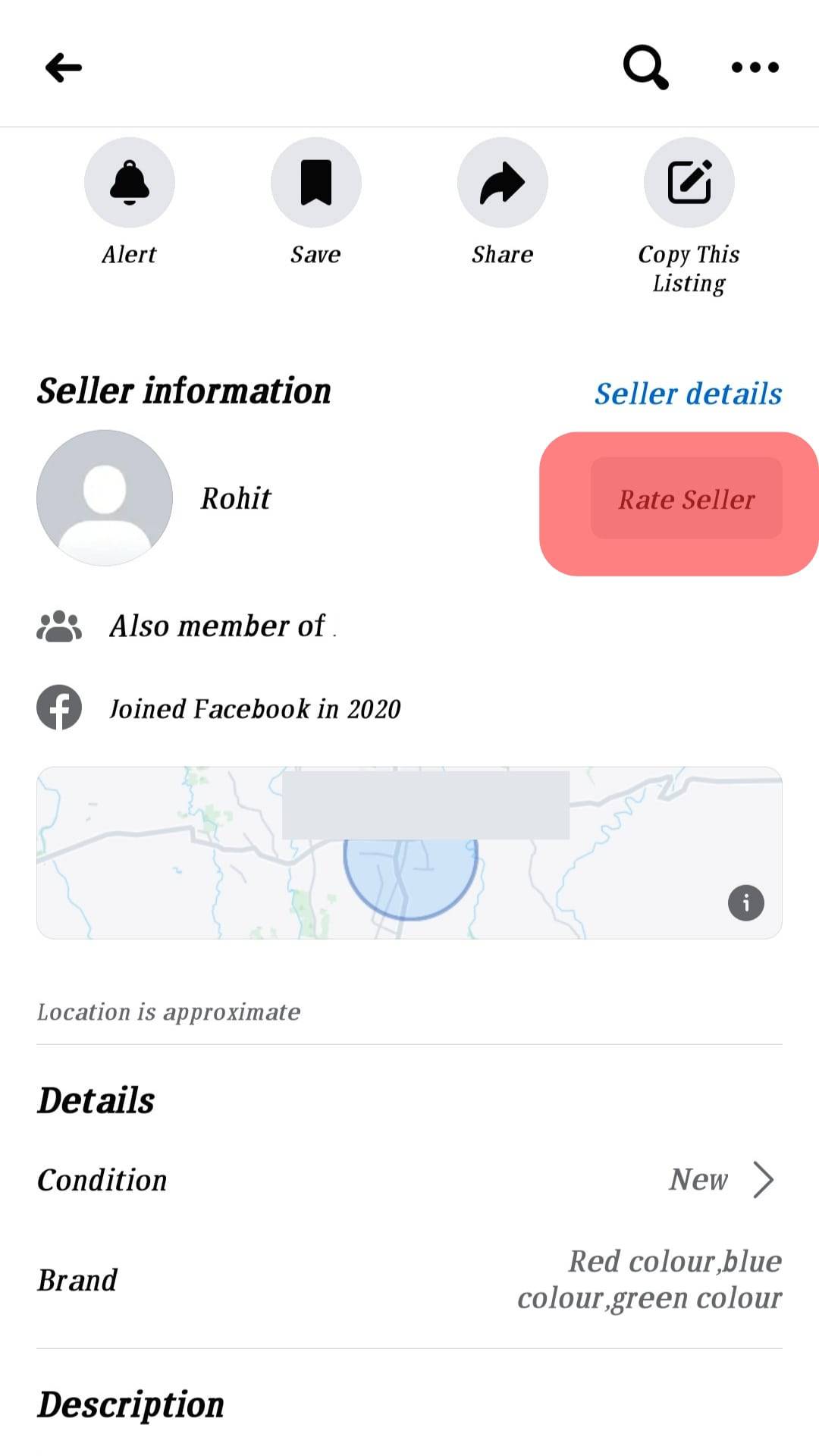 Cómo calificar a un vendedor en Facebook