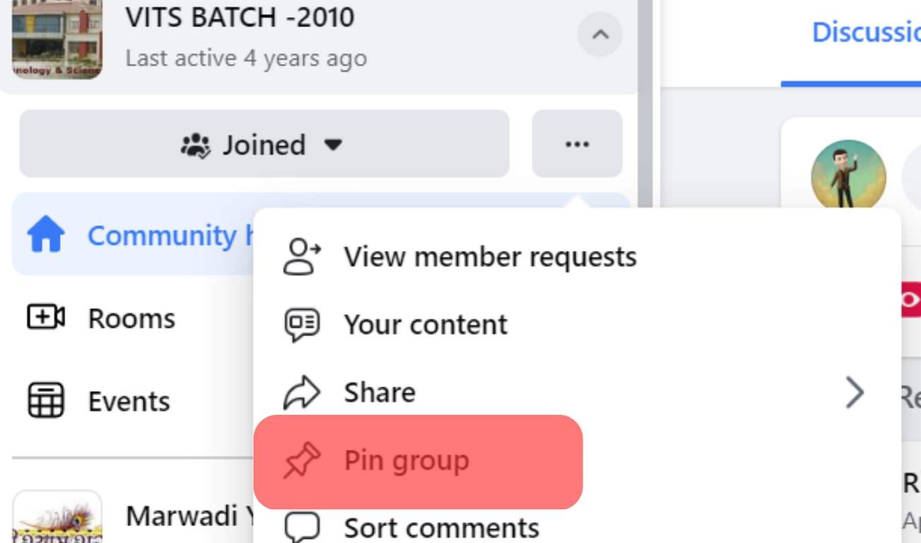 Cómo agregar un acceso directo de grupo en la aplicación de Facebook