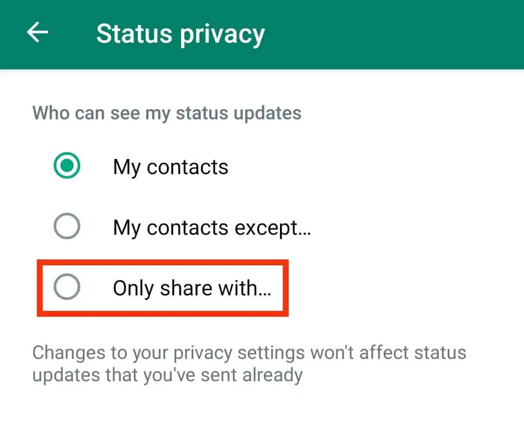 Cómo bloquear WhatsApp Estado