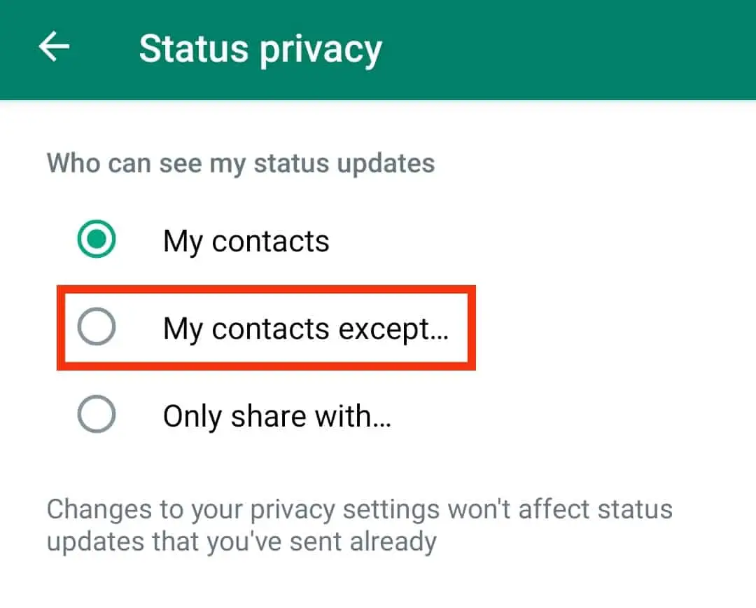 Cómo bloquear WhatsApp Estado