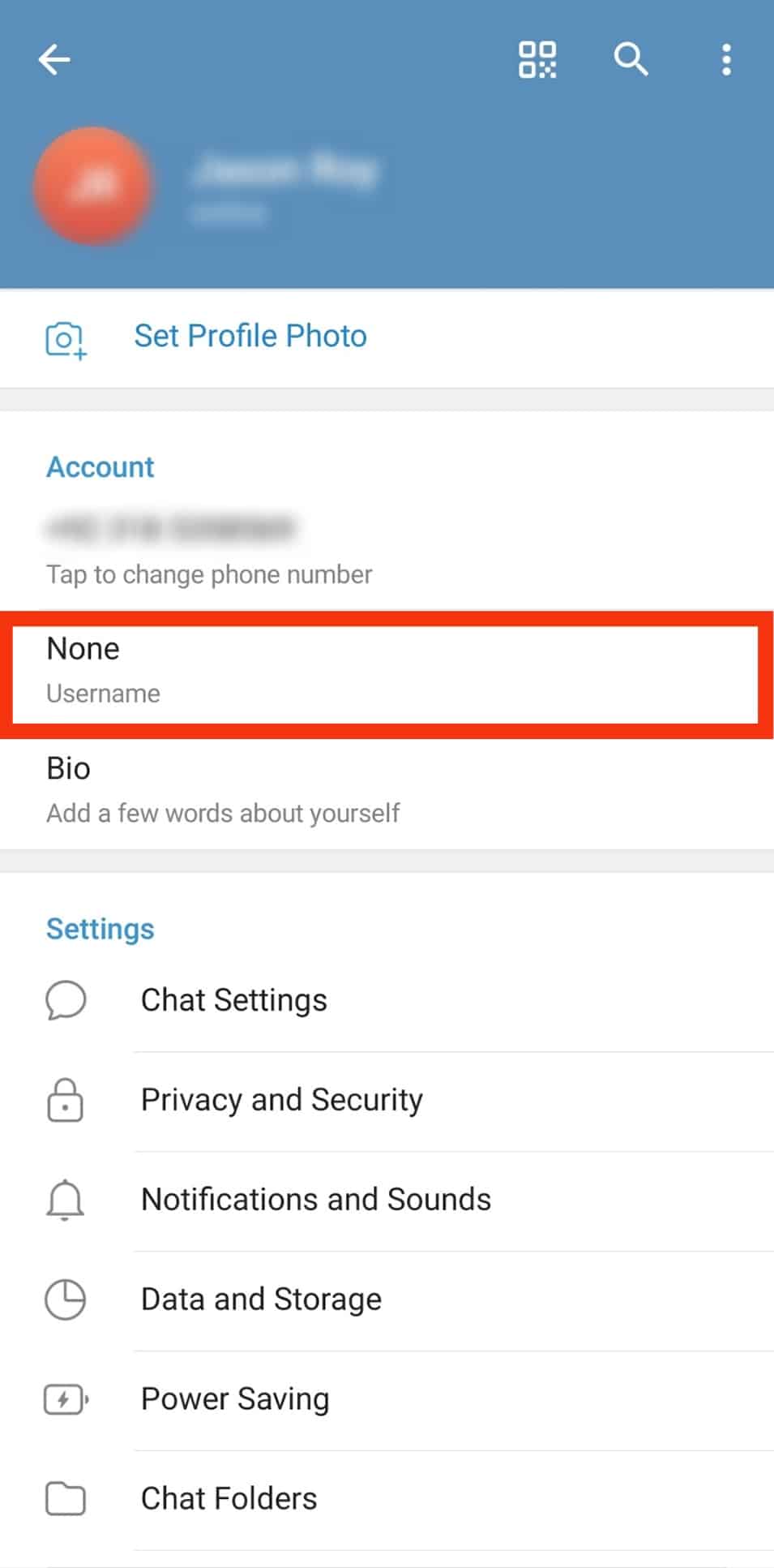 Cómo buscar el nombre de usuario en Telegram?