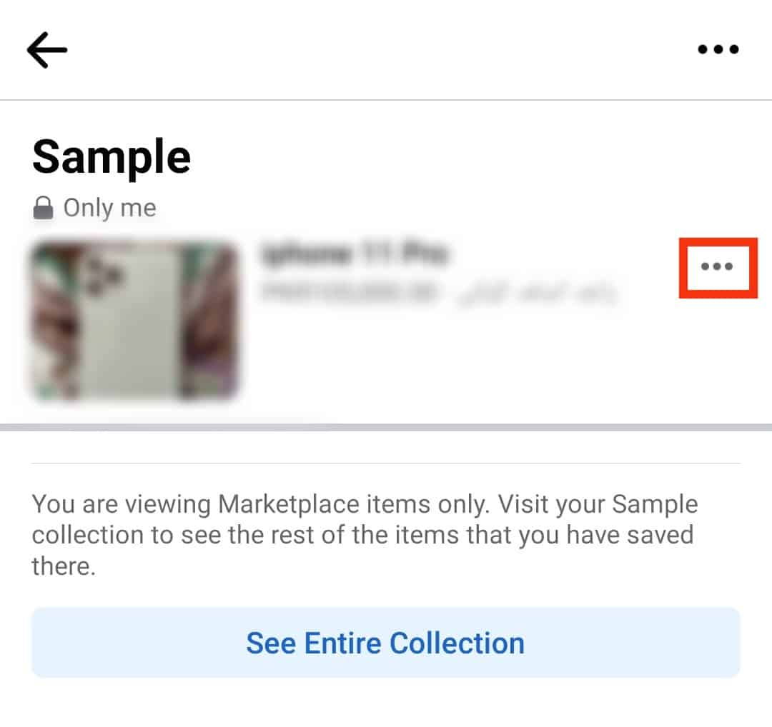 Cómo eliminar elementos guardados en Facebook Marketplace