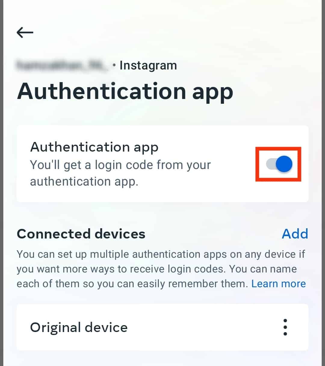 Cómo desactivar la autenticación de dos factores en Instagram