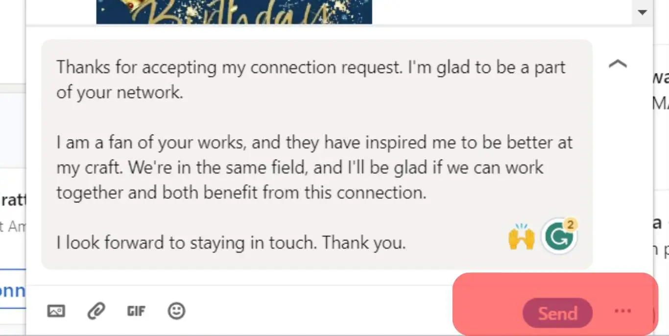 Cómo agradecer a alguien por conectarse en LinkedIn
