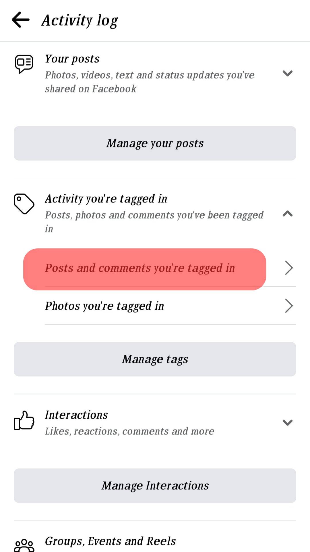 ¿Cómo eliminar una mención en Facebook?
