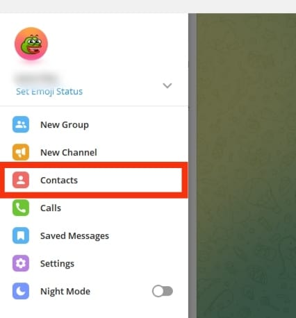 Cómo eliminar contactos en Telegram