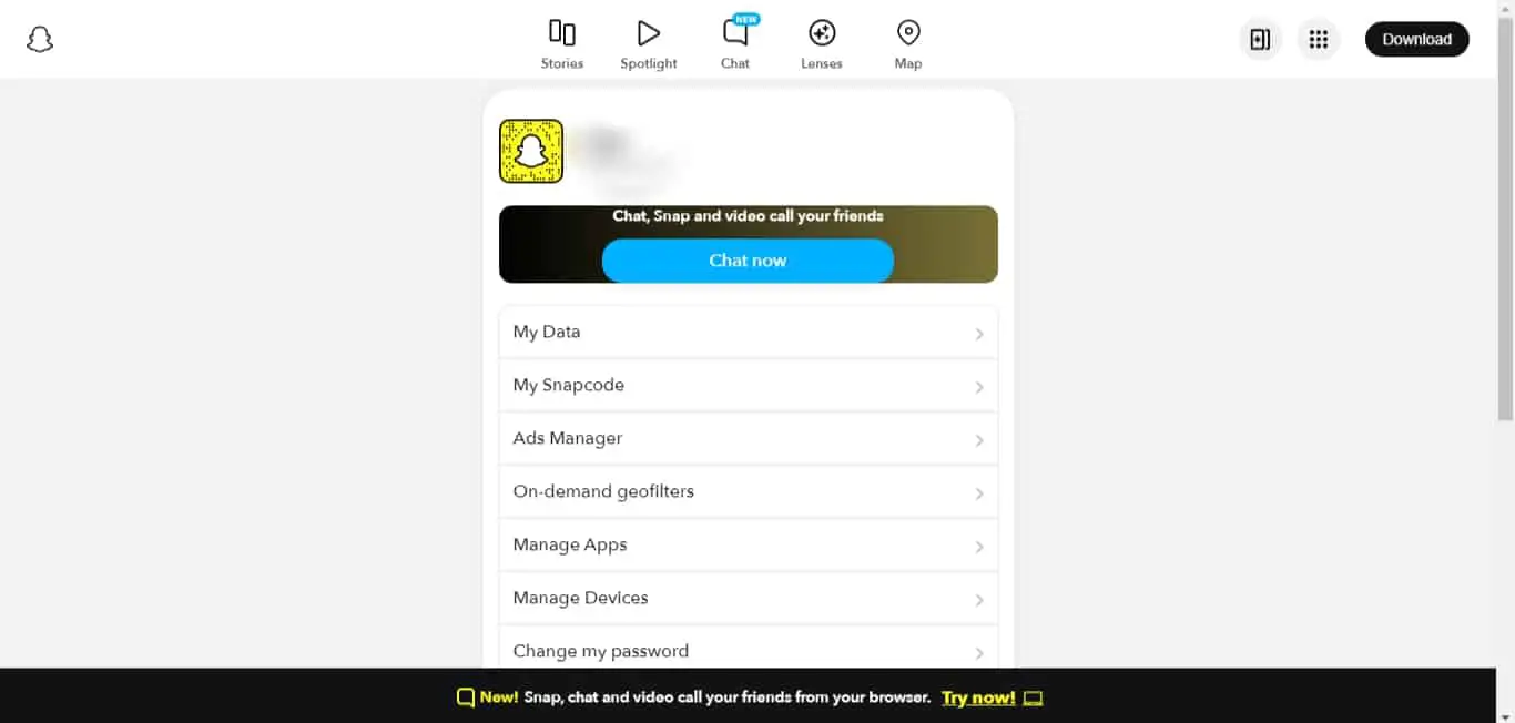 Cómo cerrar sesión Snapchat en todos los dispositivos