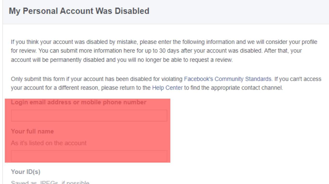 Cómo eliminar las restricciones de la cuenta de Facebook