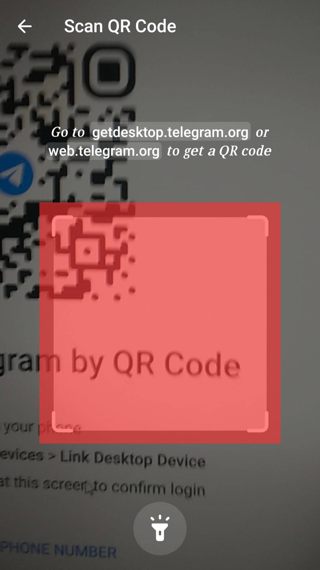 Cómo iniciar sesión en Telegram Usando código QR