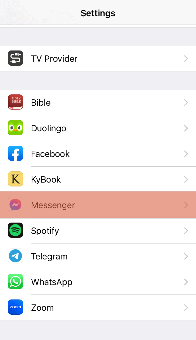 Cómo apagar Messenger ¿Llamadas en iPhone?