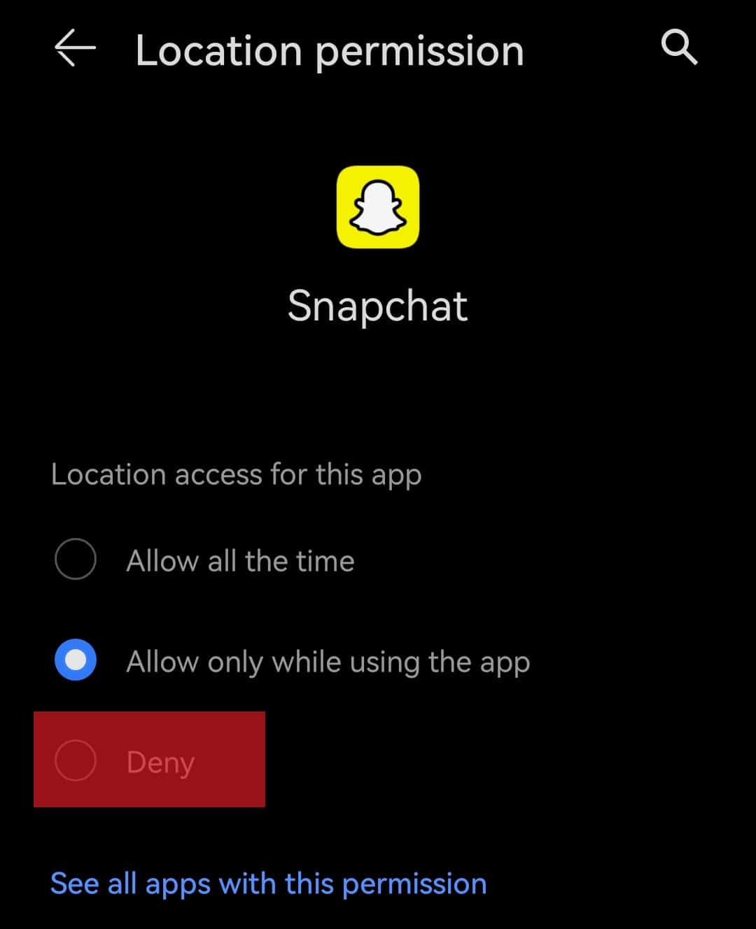 Cómo congelar su ubicación en Snapchat