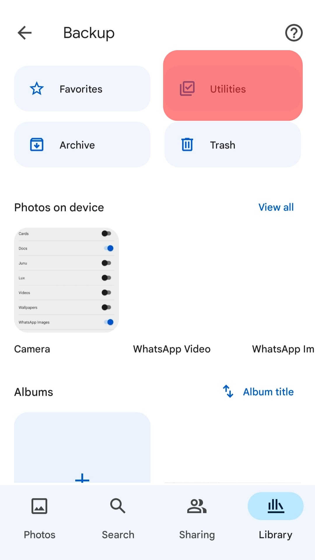 Cómo cargar WhatsApp Fotos a Google Fotos