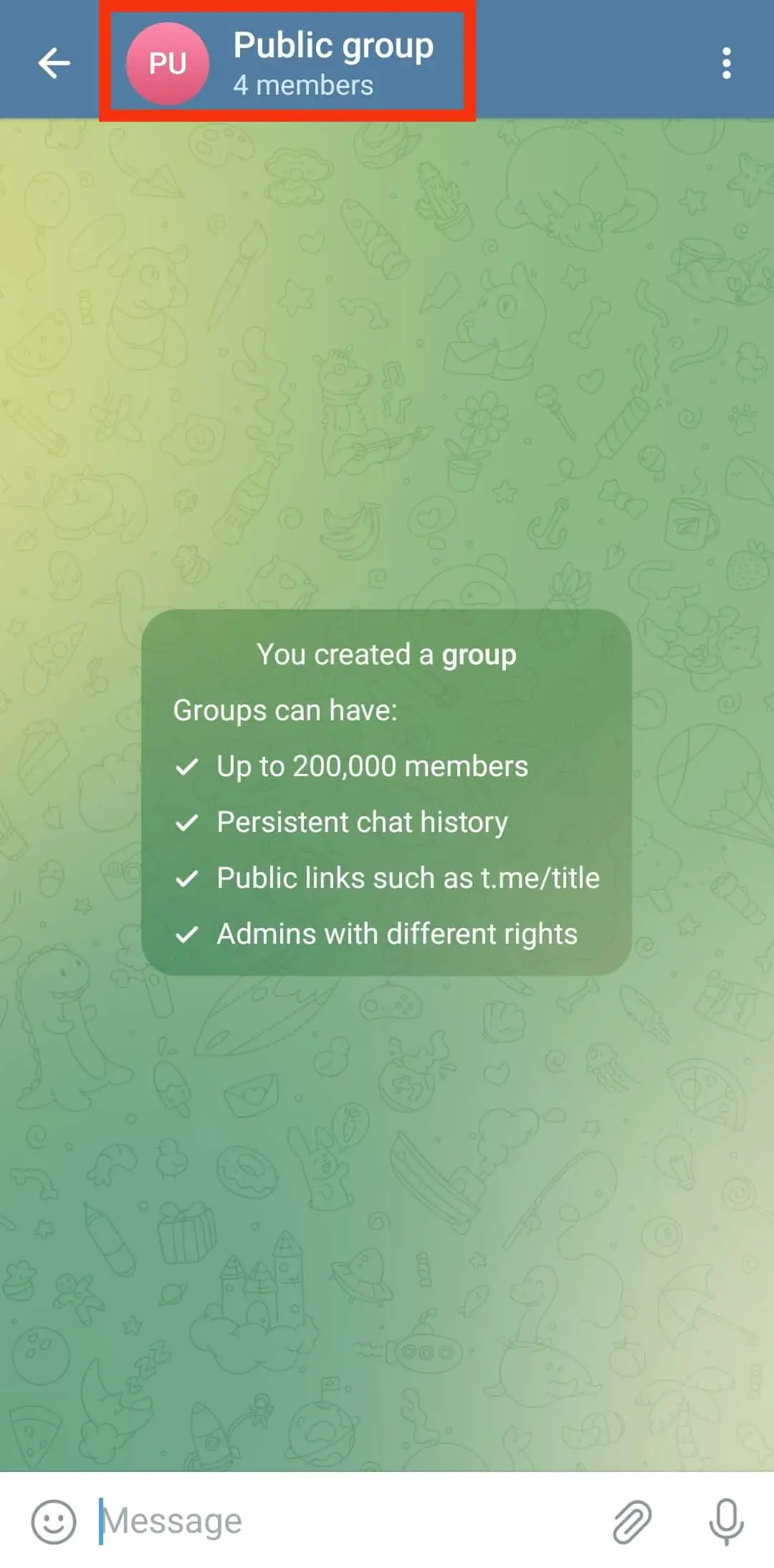 Cómo compartir Telegram Enlace de grupo