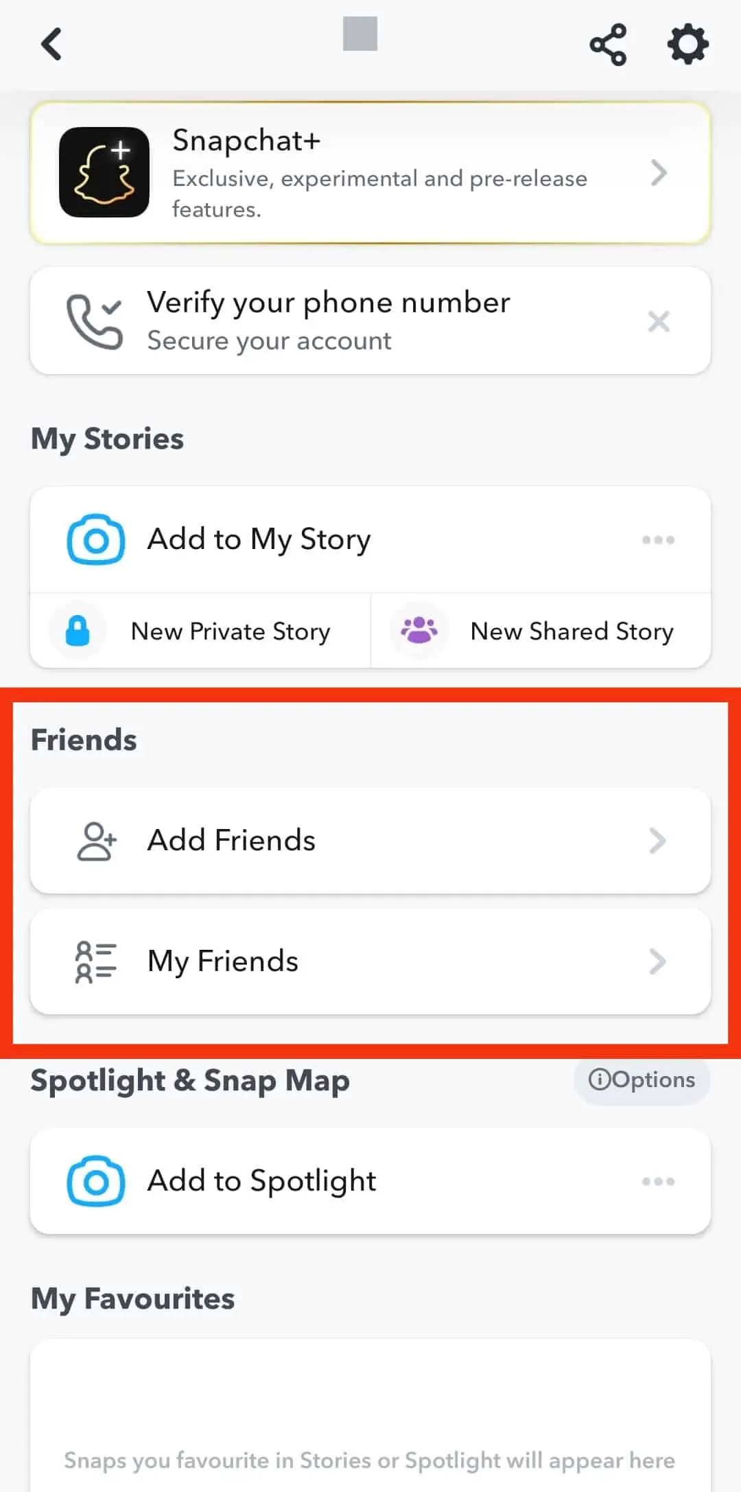 Cómo ver amigos mutuos en Snapchat