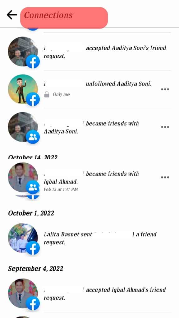 Ver cuánto tiempo han sido amigos en Facebook