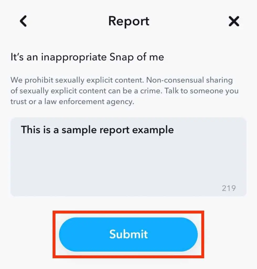 Cuántos informes para ser prohibido en Snapchat?