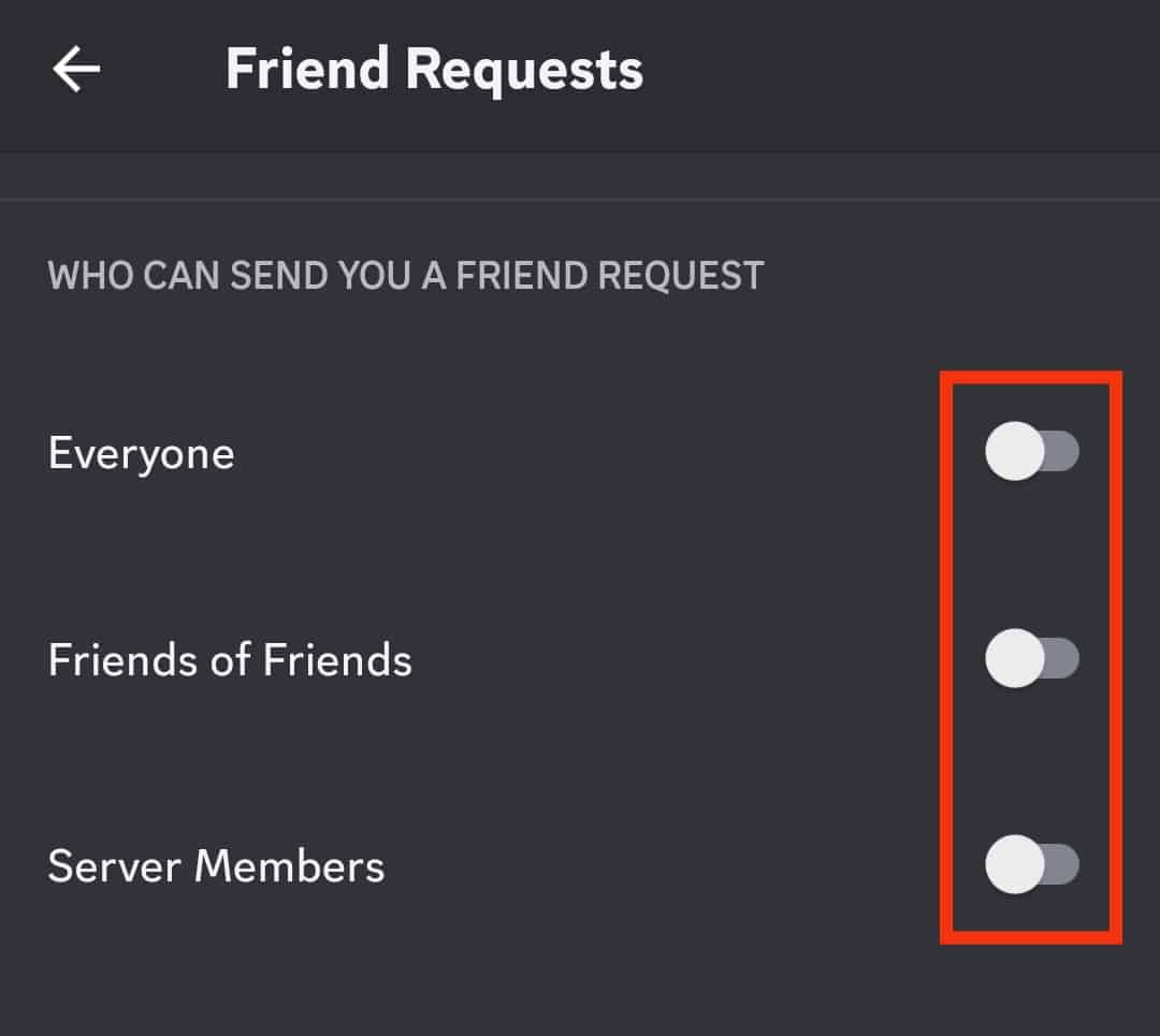 Cómo desactivar los DM de no amigos en Discord?