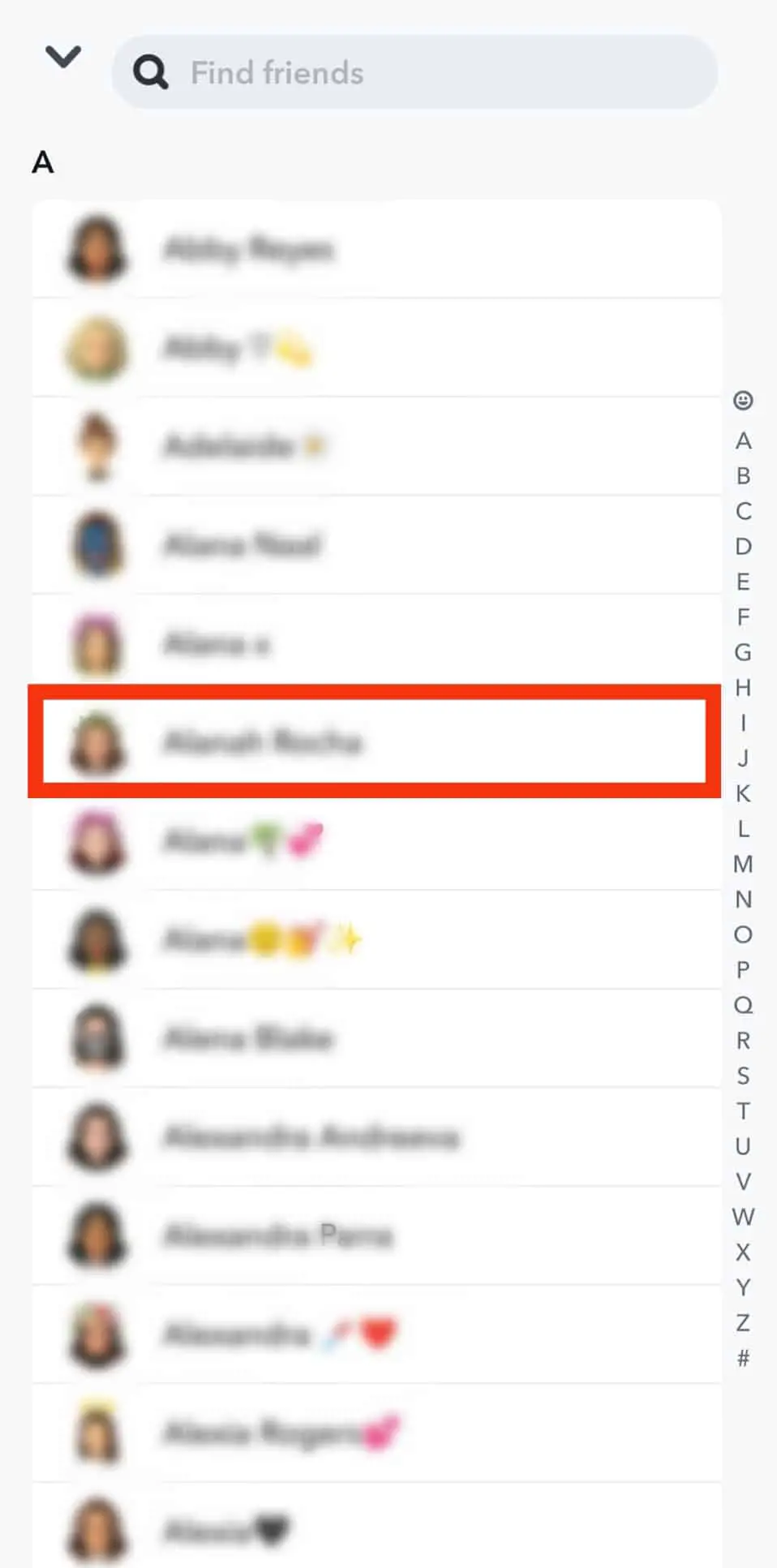 Cómo cambiar el nombre de alguien en Snapchat