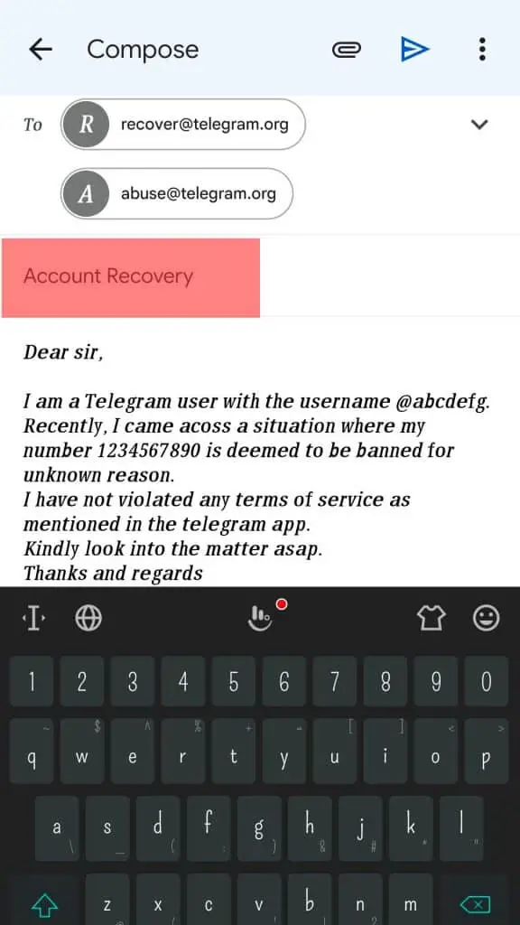 ¿Por qué está bloqueado mi número? Telegram?