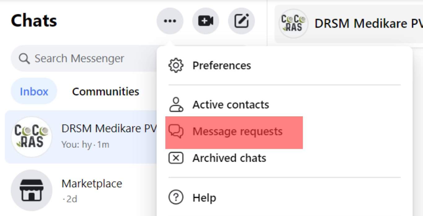 Cómo encontrar mensajes no leídos en Messenger