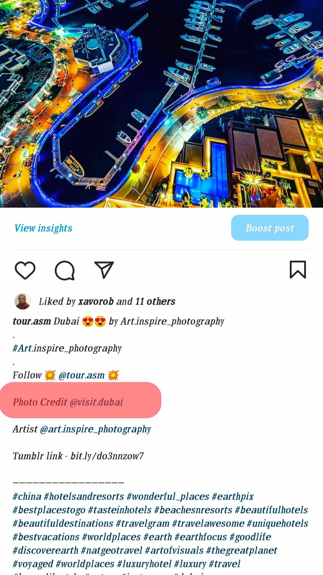 Cómo dar crédito de foto en Instagram