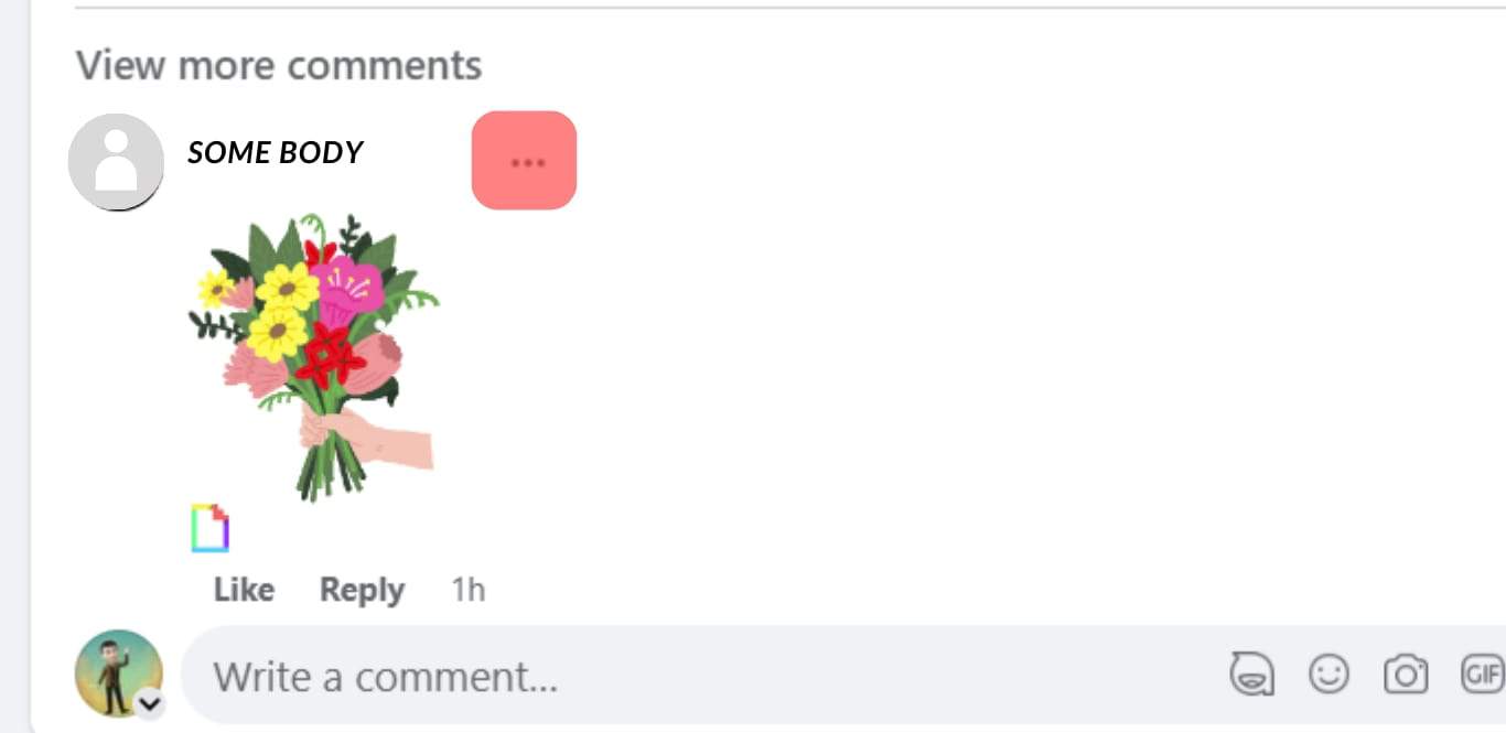 Cómo eliminar un GIF en un comentario de Facebook